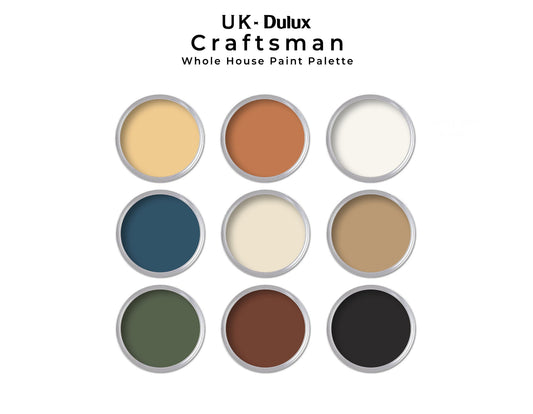 Craftsman Paint UK Dulux Color Palette | Historic Home Dulux UK Interior House Paint Colors