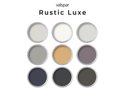Rustic Valspar Paint Color Palette | House Paint Palette Rustic