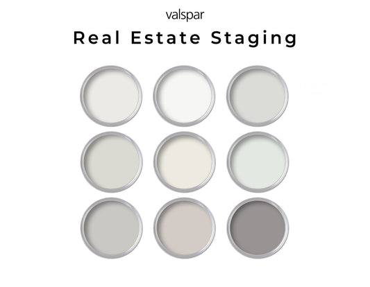 Valspar Neutral Paint Color Palette | Whole House Palette for Real Estate Staging