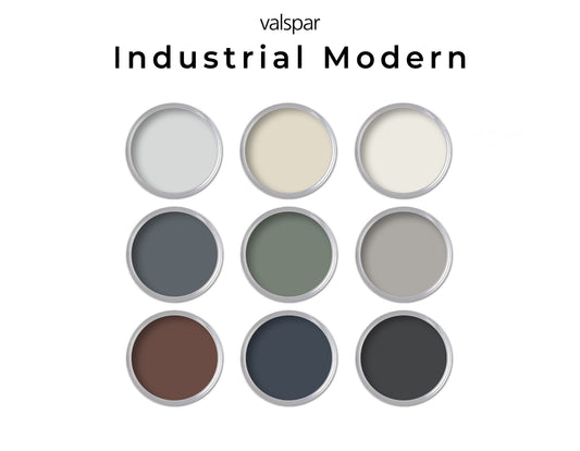 Valspar Industrial Modern Paint Palette | Whole House Paint Color Palette
