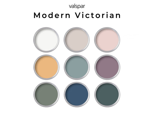Victorian Valspar Paint Color Palette | Interior Paint Colors for Home