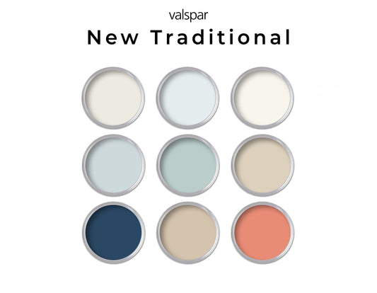 Valspar New Traditional Paint Palette | Whole House Paint Palette