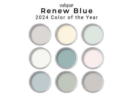Valspar 2024 Color Renew Blue Paint Palette | Whole House Beach Paint Palette