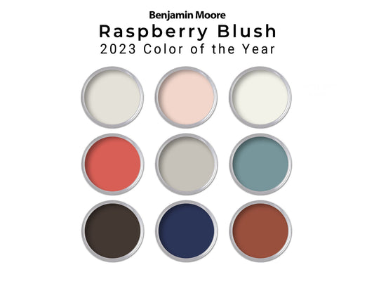 Benjamin Moore Raspberry Blush Paint Palette 2023 | Whole House Paint Color Palette