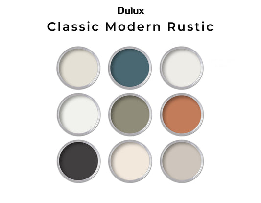 Rustic Modern Dulux Paint Color Palette | Interior Palette Dulux (Canadian Paint Codes)