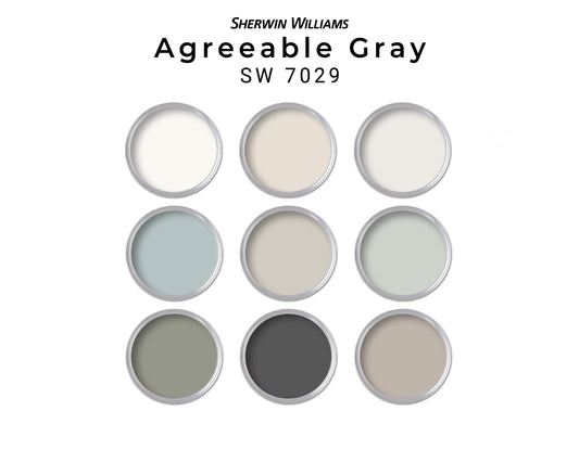 Agreeable Gray Paint Palette Sherwin Williams | Whole House Paint Palette