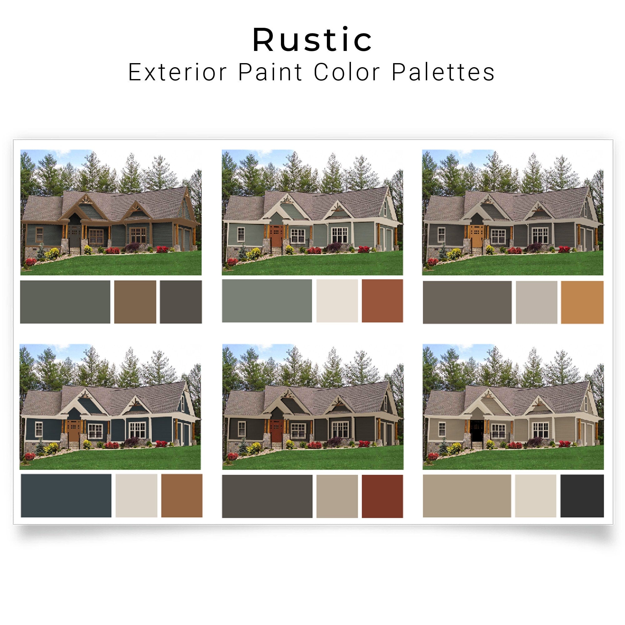 Rustic Farmhouse Exterior Paint Colors Enfort Homes