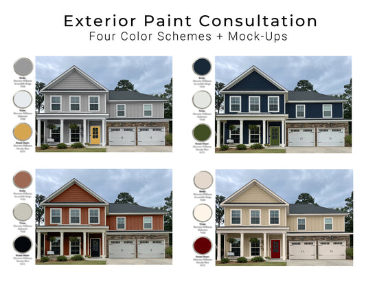 Exterior Paint Color Consultation and Renderings | Home Exterior Color Selections