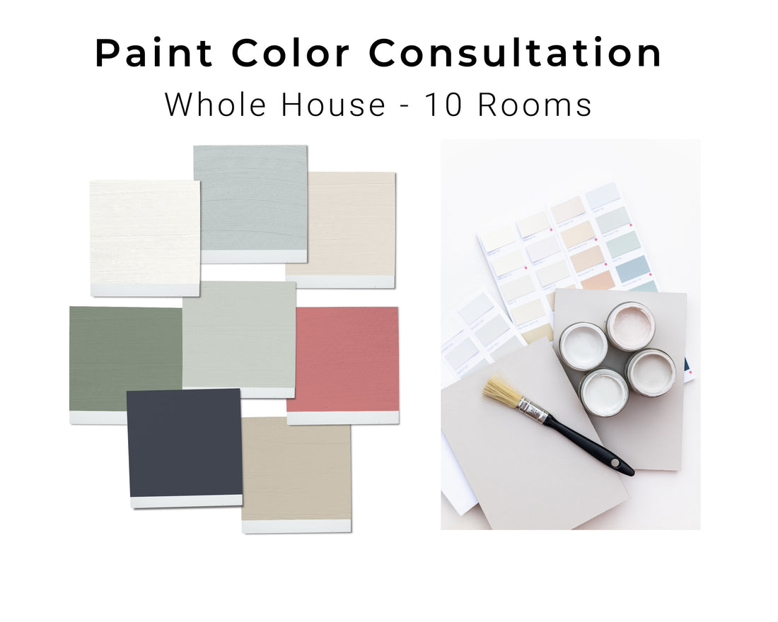 Interior Paint Color Consultation | Whole House Paint Color Palette Se ...