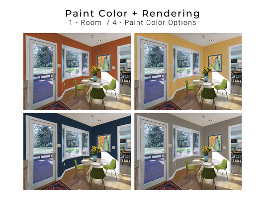 Paint Color Consultation & Rendering | Custom Paint Selection with Rendering