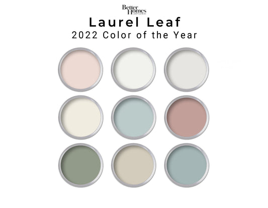 Better Homes & Gardens Paint Palette | Laurel Leaf 2022 Color Year Palette