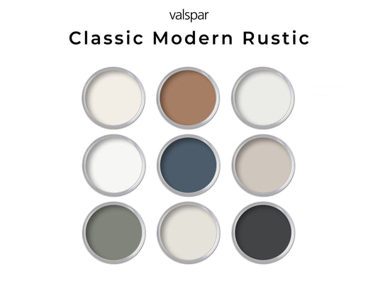 Rustic Modern Valspar Paint Palette | Interior Paint Color Palette