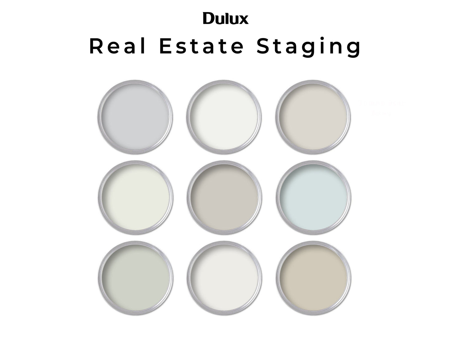 Real Estate Staging Paint Palette Dulux | Whole House Paint Palette Ne ...