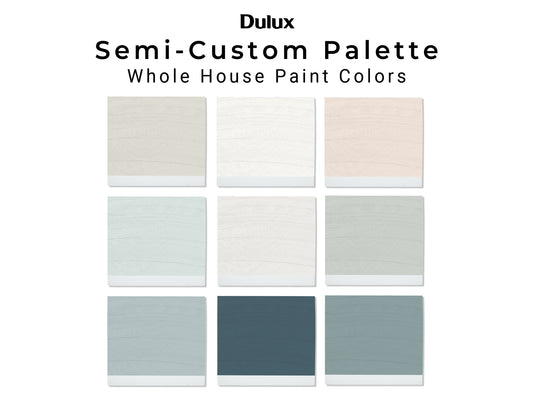 Custom Dulux Paint Color Palette | Interior Design Paint Scheme
