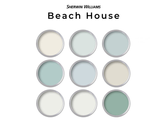 Beach House Sherwin Williams Paint Palette | Home Color Palette