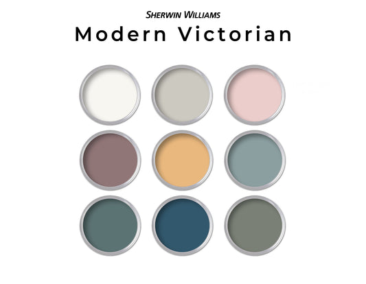 Sherwin Williams Victorian Paint Color Palette | Whole House Paint Palette