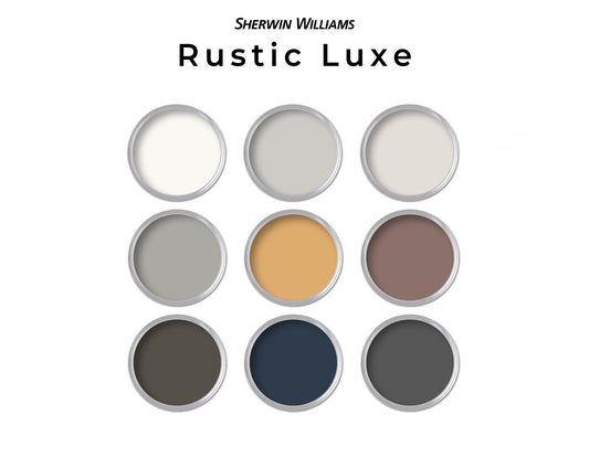 Sherwin Williams Rustic Paint Palette | Whole House Paint Palette Rustic Luxe